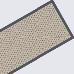 شال ابریشم توییل مونوگرام CHM5 رنگ خاکی